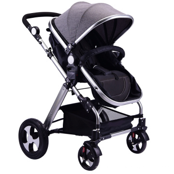 Babystroller de luxe chaise push chaise bébé poussette pliable 3 en 1